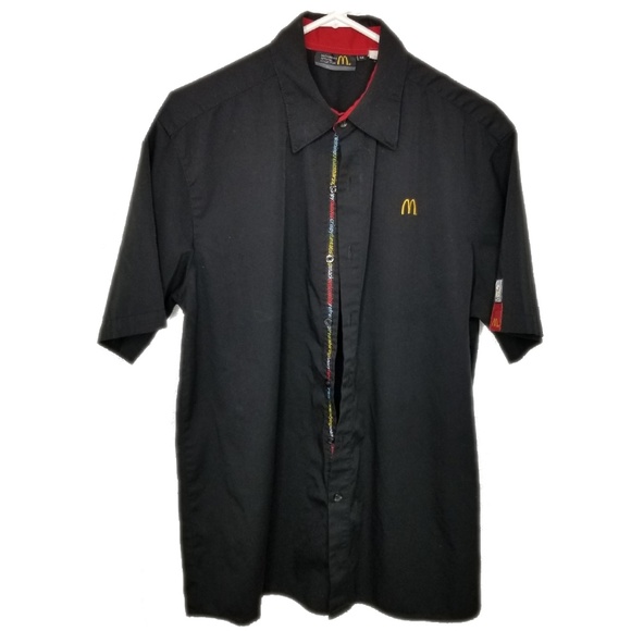 mc donalds Other - Mc Donalds uniform black botton up shirt size M mc donalds Other - Mc Donalds uniform black botton up shirt size M